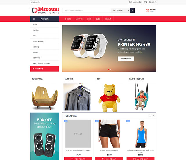 Magento website development portfolio